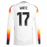 Günstige Fußballtrikots Deutschland Wirtz 17 Heimtrikot EURO 2024 Langarm